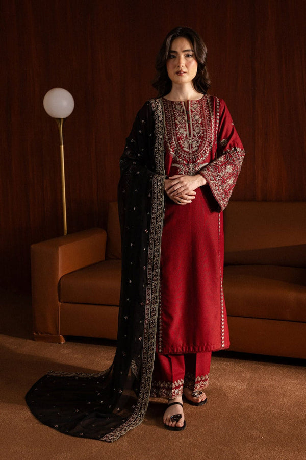 Lal pari Embroidered 3pc