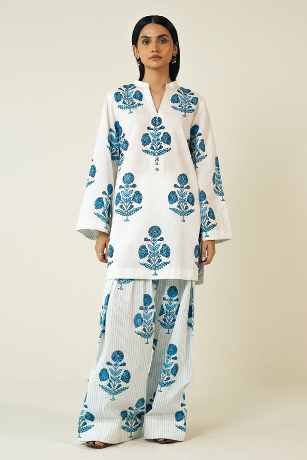 Minsa 2pcs - Printed Lawn Farshi Shalwar