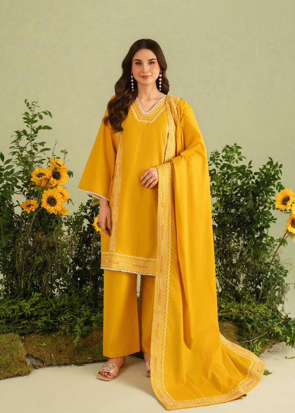 Lime Embroidered 3pc