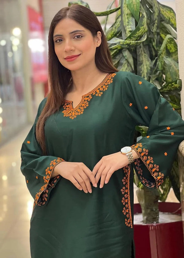 Sara pocket Embroidered 2pc